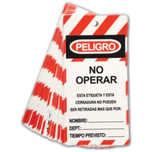 ID 253 TARJETA NO OPERAR LOCK OUT PACK -25 STEELPRO