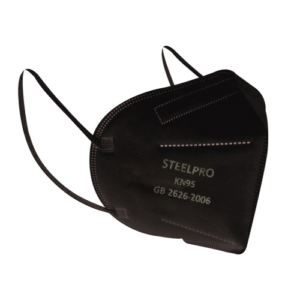 RESPIRADOR DESCARTABLE STEELPRO KN95 BLACK 50 UN.