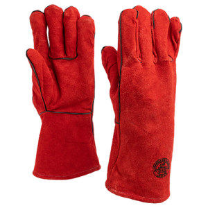 GUANTE DESCARNE SOLDADOR ROJO STEELPRO