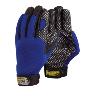 GUANTE STEELPRO ANTIDESLIZANTES AZUL