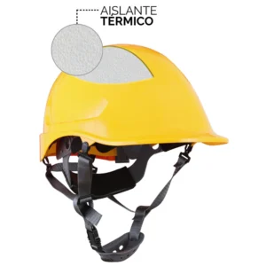 CASCO STEELPRO ABS MTA AMARILLO CON PORTALAMPARA FULL