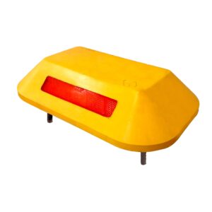 Tachon Bidir.Rect. Amar Refle/Rojo C/Fierro