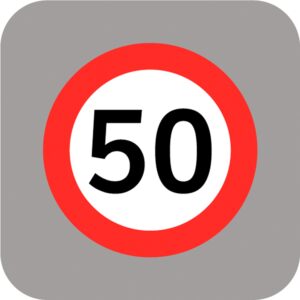 Señal Prefor Velocid 50 Km 2X4.8Mt