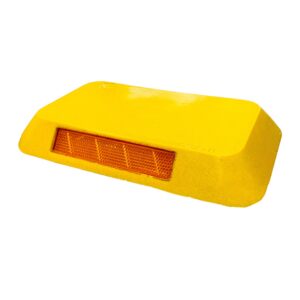 Tachón Bajo Bidireccional Recto Amarillo Sin Fierro – Dispositivo de Señalización Vial