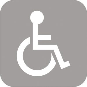 Señal Preformada Minusvalido Bco 1.6 X 1.6 Mt