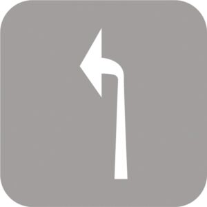 Señal Prefor.Flecha Izquierda 4 X 1.13 Mts