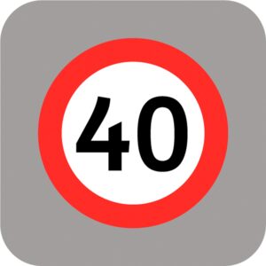 Señal Prefor Velocid 40 Km 2X4.8Mt