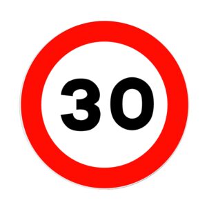 SV-0001087__01 Señal Vel Max 30 Km 0.5X0.5 Al Gip