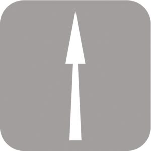 Señal Preform Flecha Recta 4 X 1.8 Mt