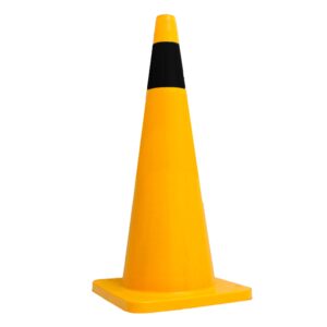 Cono 36" Amarillo C/ 1 Cinta Vinilo Negro