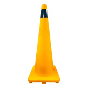 SV-0001211__01 Cono 28" Amarillo C/ 1 Cinta Vinilo Negro
