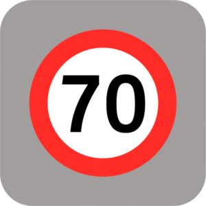 Señal Prefor Velocid 70 Km 2X4.8 Mt