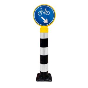 SV-0001479__01 Hito Flexible Ciclovia 16Cm Neg C/Cint Blanc