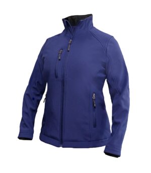 CHAQUETA SOFTSHELL RHELMU MANGA LARGA MUJER AZUL