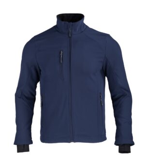 CHAQUETA SOFTSHELL RHELMU MANGA LARGA HOMBRE AZUL
