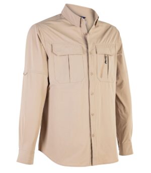 CAMISA ABELIA MANGA LARGA HOMBRE TAUPE
