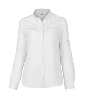 CT13 CAMISA RIPSTOP JUBAE MANGA LARGA MUJER BLANCO