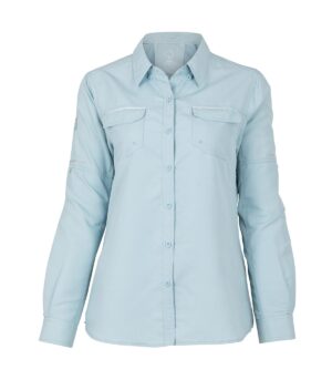 CT16 CAMISA RIPSTOP JUBAE MANGA LARGA MUJER CELESTE CLARO