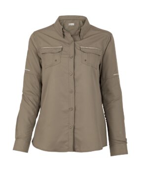 CT17 CAMISA RIPSTOP JUBAE MANGA LARGA MUJER VERDE MUSGO