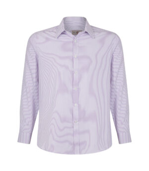 CT19 CAMISA TREVIRA URBAN LISTADO MANGA LARGA HOMBRE BURDEO