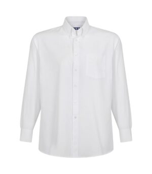 CAMISA OXFORD CLASSIC CON BOLSILLO MANGA LARGA HOMBRE BLANCO