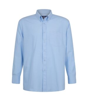 CAMISA OXFORD CLASSIC CON BOLSILLO MANGA LARGA HOMBRE CELESTE CLARO