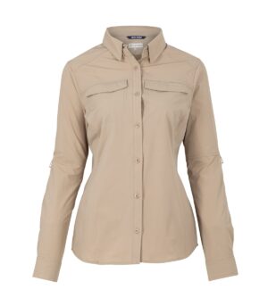 CAMISA ABELIA MANGA LARGA MUJER TAUPE