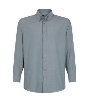 CAMISA OXFORD CLASSIC MANGA LARGA HOMBRE GRIS