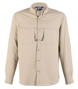 CAMISA SALVIA MANGA LARGA HOMBRE TAUPE