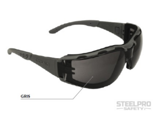 LENTE SPY FLEX DUAL GRIS STEELPRO