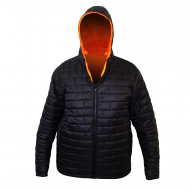 PARKA HW COCHAMO POLARIS REVERSIBLE NEGRA/NARANJO CON CINTA