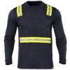 POLERA HIBRIDA DUAL MANGA LARGA AZUL