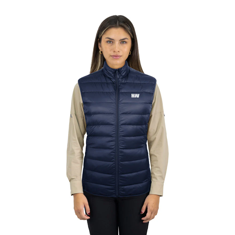 Parka Pluma HW Pullay Pro Mujer Sin Manga Blue